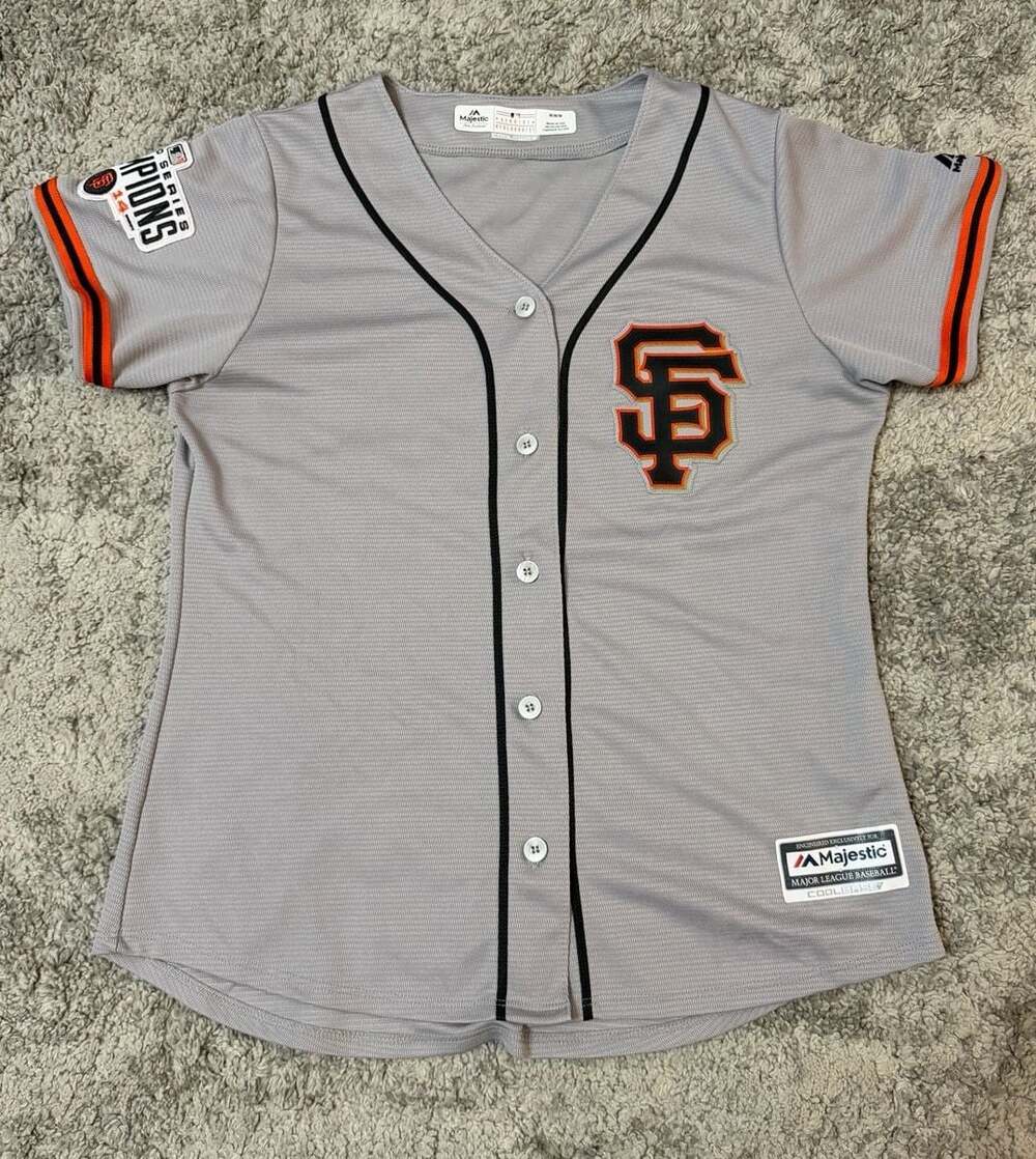 San Francisco Giants Majestic Cool Base Jersey Women M World Series Champions